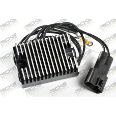 Rick's Motorsports Electrics Universal OEM Style Rectifier-Regulator for Harley Davidson Super Glide/Wide Glide '08-20, Low Rider '18-20 (All Models)